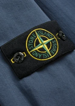Logo-appliquéd herringbone cotton jacket