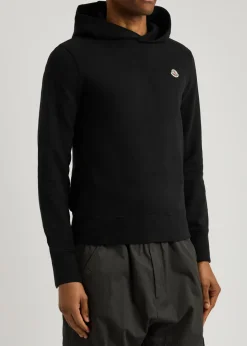 Logo-appliquéd hooded cotton sweatshirt