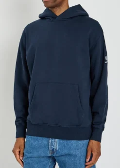 Logo-appliquéd hooded cotton sweatshirt
