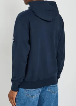 Logo-appliquéd hooded cotton sweatshirt