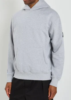 Logo-appliquéd hooded cotton sweatshirt