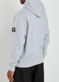 Logo-appliquéd hooded cotton sweatshirt