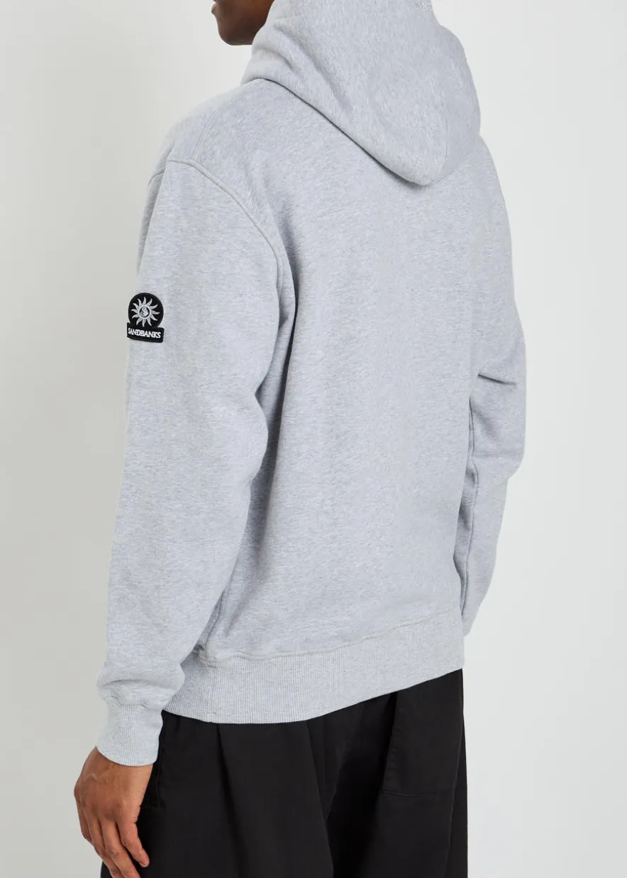 Logo-appliquéd hooded cotton sweatshirt