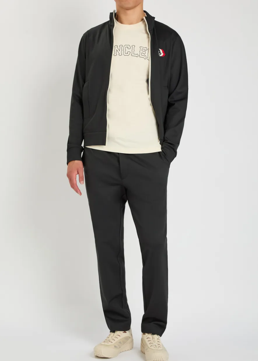Logo-appliquéd jersey sweatpants