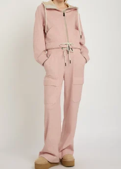 Logo-appliquéd linen-blend sweatpants