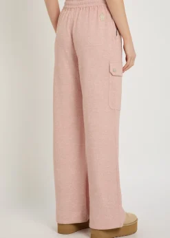 Logo-appliquéd linen-blend sweatpants