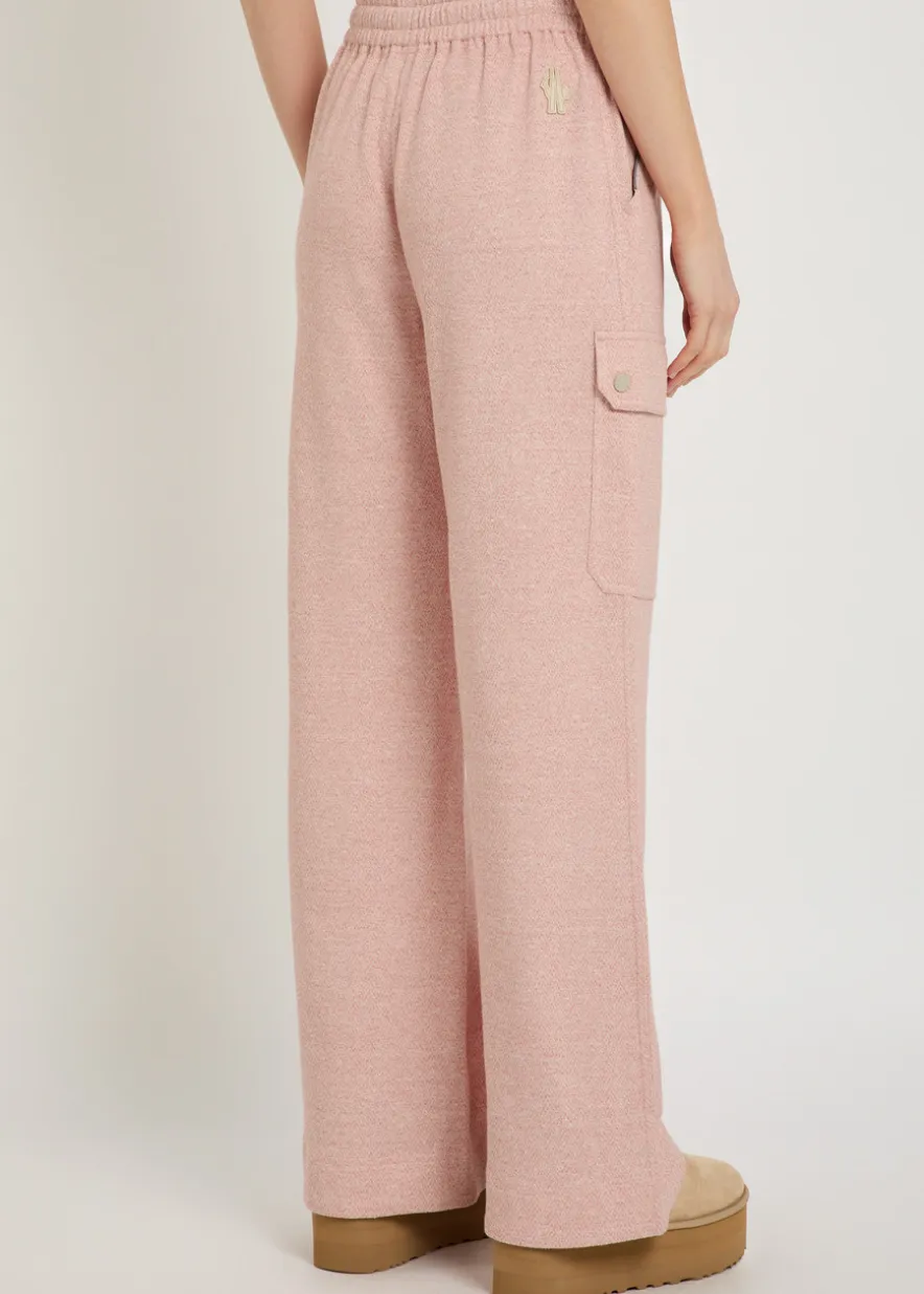 Logo-appliquéd linen-blend sweatpants