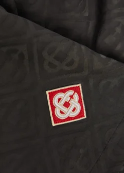Logo-appliquéd monogram shell swim shorts
