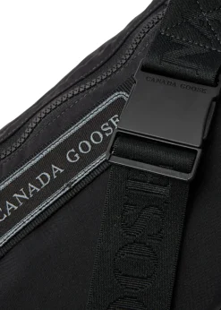 Logo-appliquéd nylon belt bag