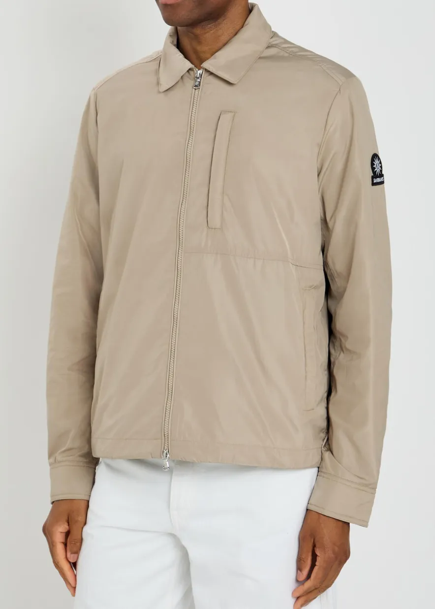 Logo-appliquéd nylon jacket