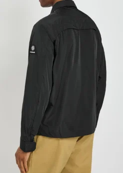 Logo-appliquéd nylon jacket