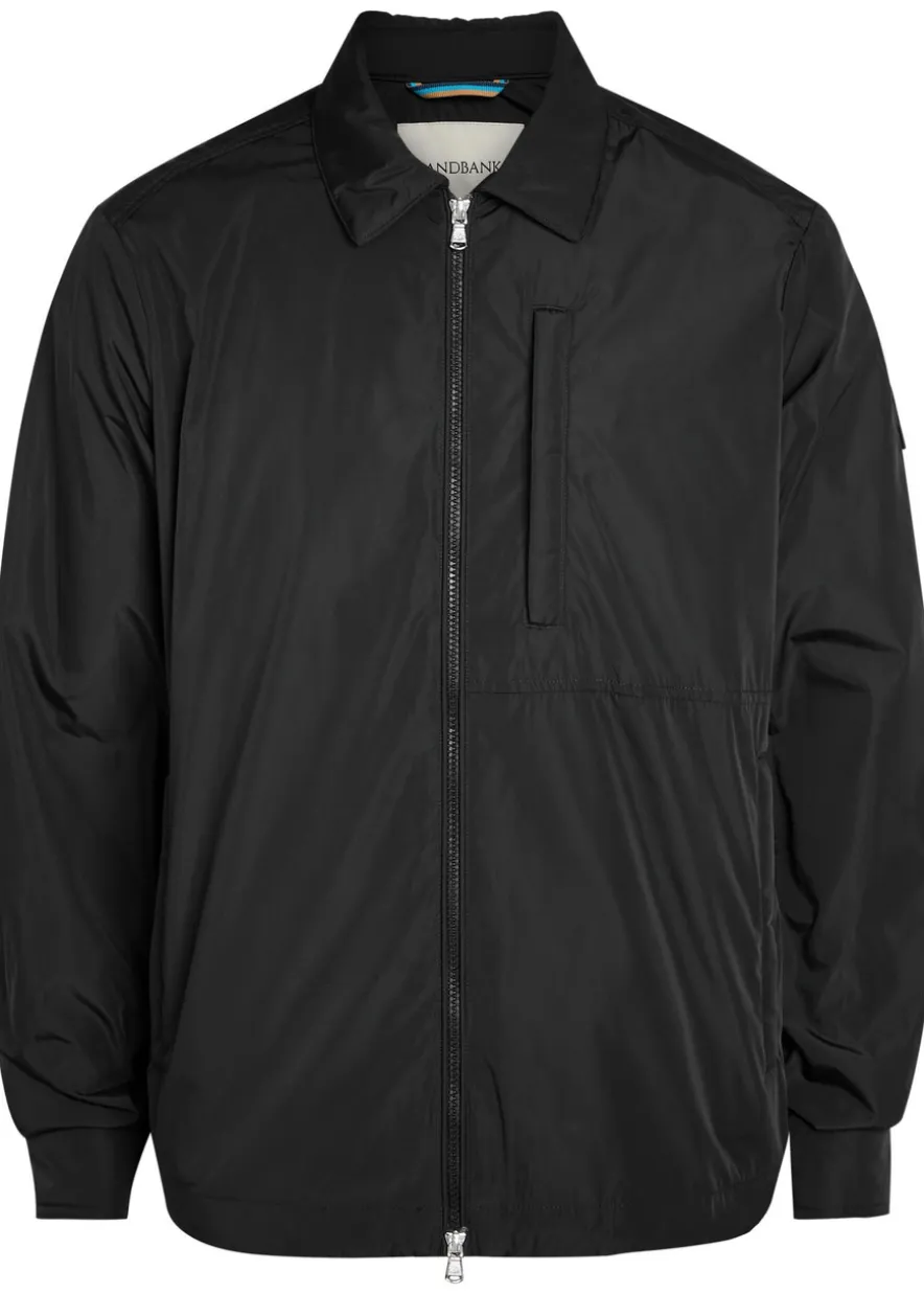 Logo-appliquéd nylon jacket