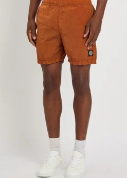 Logo-appliquéd nylon shorts