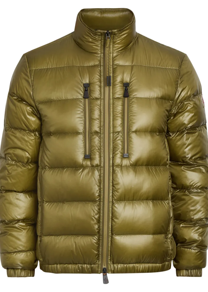 Logo-appliquéd padded shell jacket