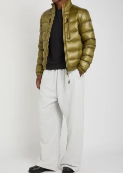 Logo-appliquéd padded shell jacket