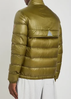 Logo-appliquéd padded shell jacket