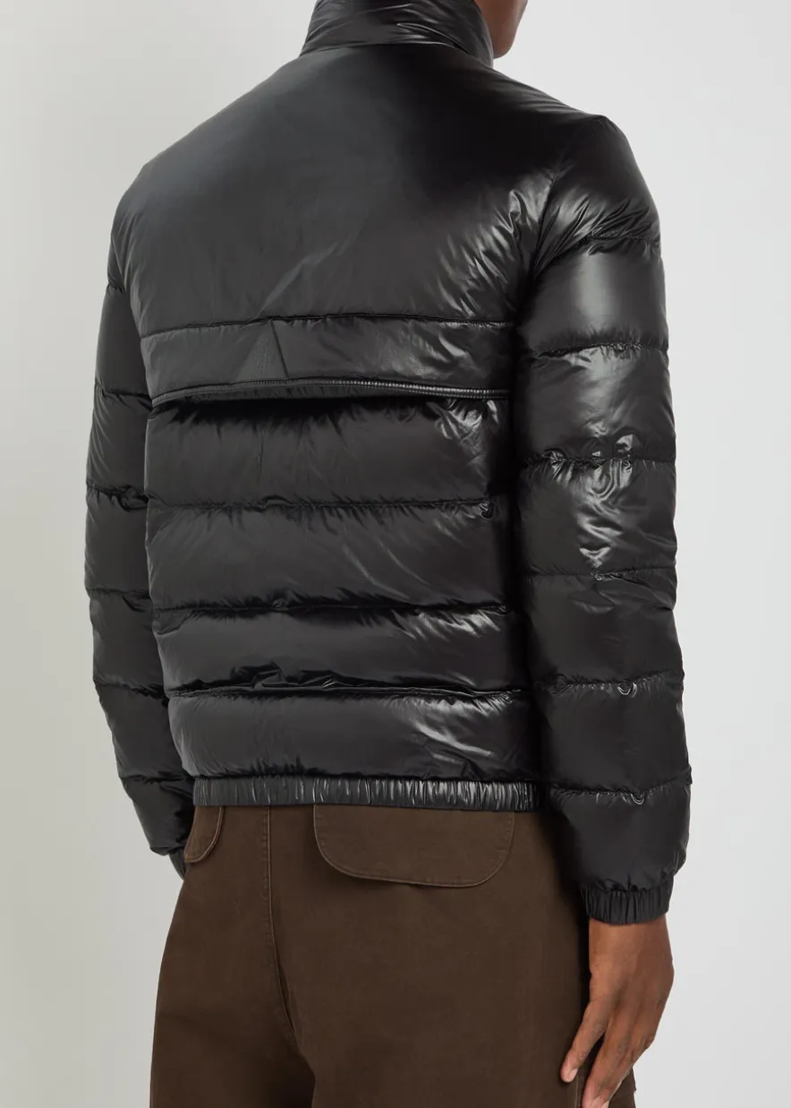 Logo-appliquéd padded shell jacket