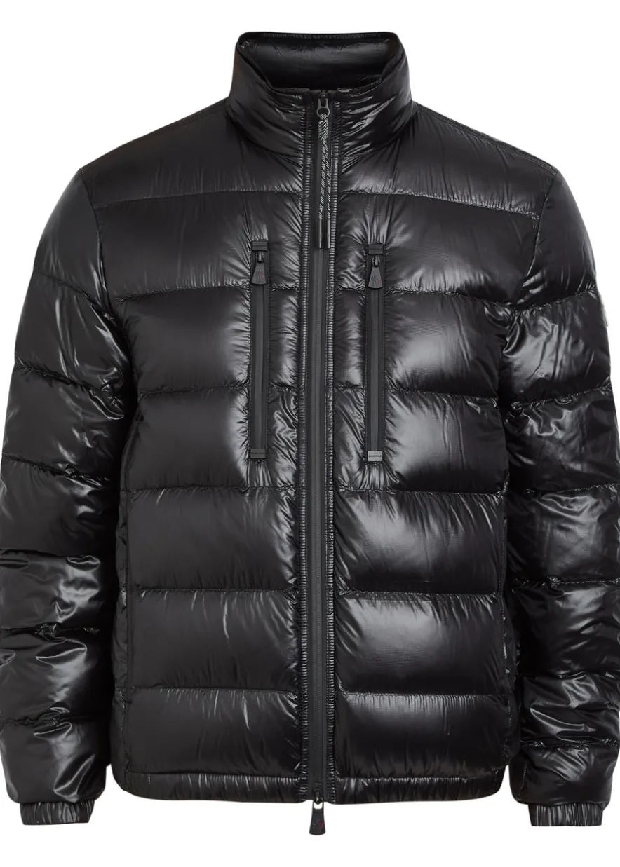 Logo-appliquéd padded shell jacket