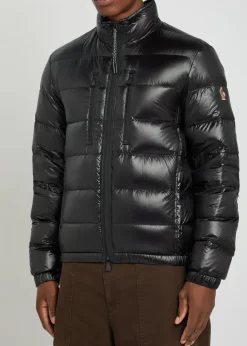 Logo-appliquéd padded shell jacket