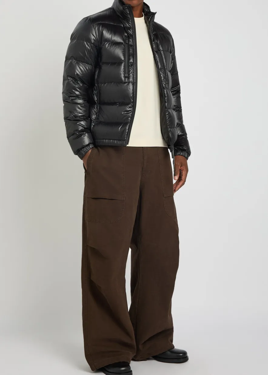 Logo-appliquéd padded shell jacket