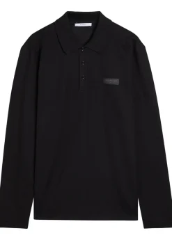 Logo-appliquéd piqué cotton polo shirt