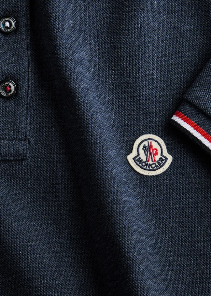 Logo-appliquéd piqué cotton polo shirt
