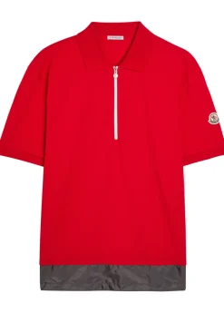 Logo-appliquéd piqué cotton polo shirt