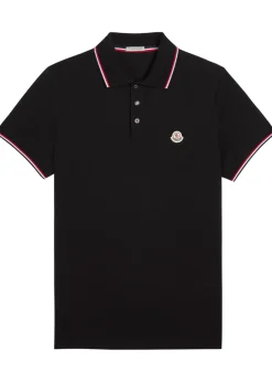 Logo-appliquéd piqué cotton polo shirt