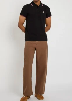 Logo-appliquéd piqué cotton polo shirt