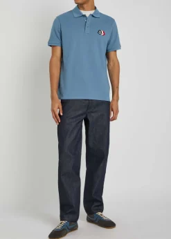 Logo-appliquéd piqué cotton polo shirt