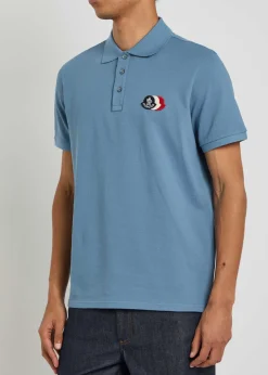 Logo-appliquéd piqué cotton polo shirt