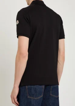 Logo-appliquéd piqué cotton polo shirt