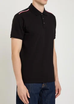 Logo-appliquéd piqué cotton polo shirt