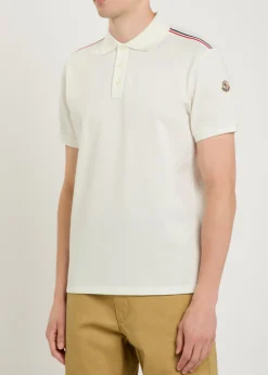 Logo-appliquéd piqué cotton polo shirt