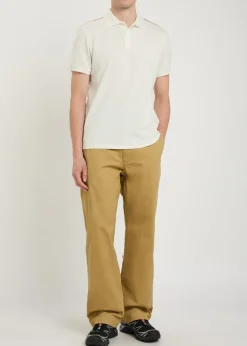 Logo-appliquéd piqué cotton polo shirt