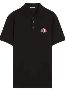 Logo-appliquéd piqué cotton polo shirt