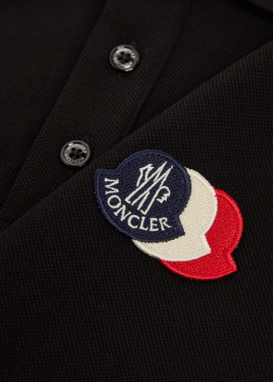 Logo-appliquéd piqué cotton polo shirt
