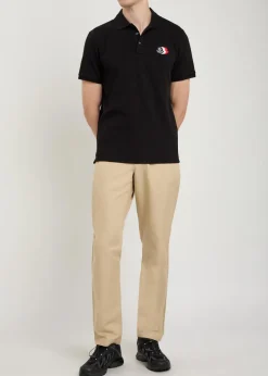 Logo-appliquéd piqué cotton polo shirt