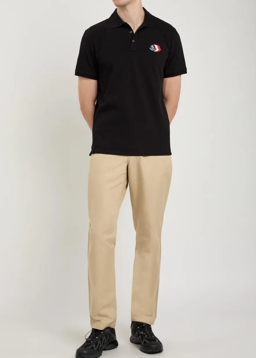 Logo-appliquéd piqué cotton polo shirt