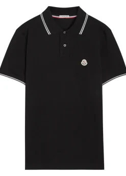 Logo-appliquéd piqué cotton polo shirt