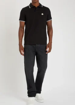 Logo-appliquéd piqué cotton polo shirt