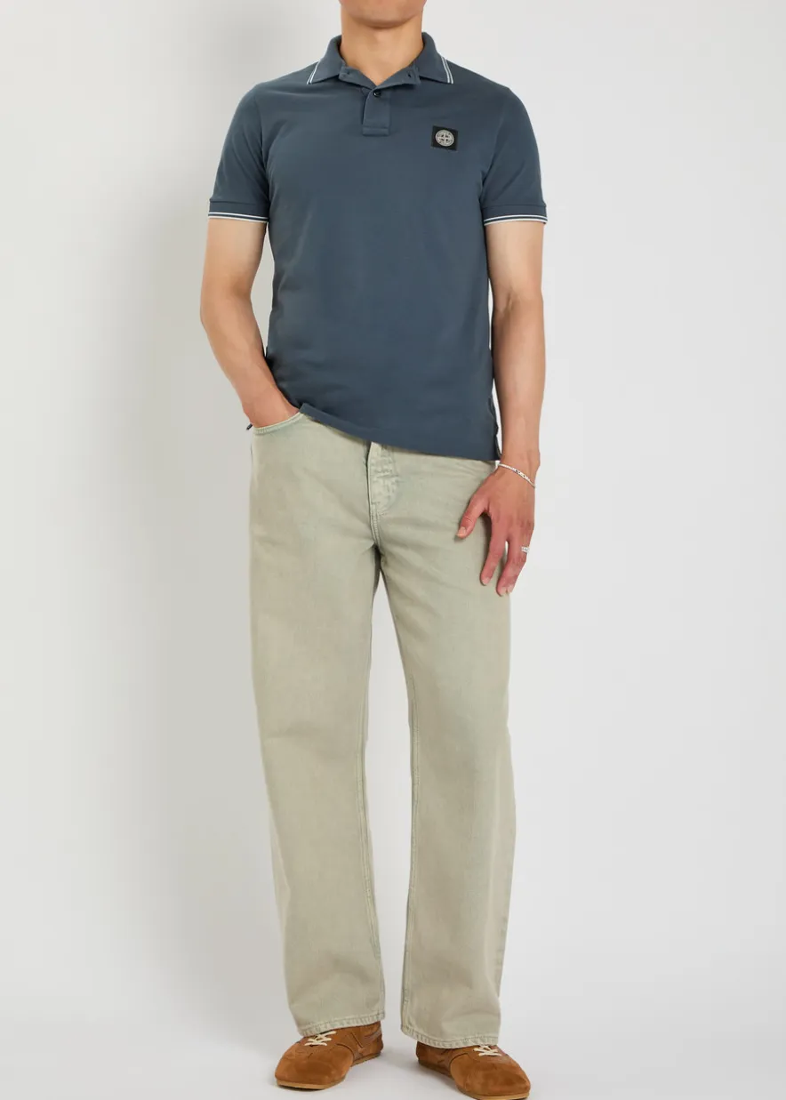 Logo-appliquéd piqué cotton polo shirt