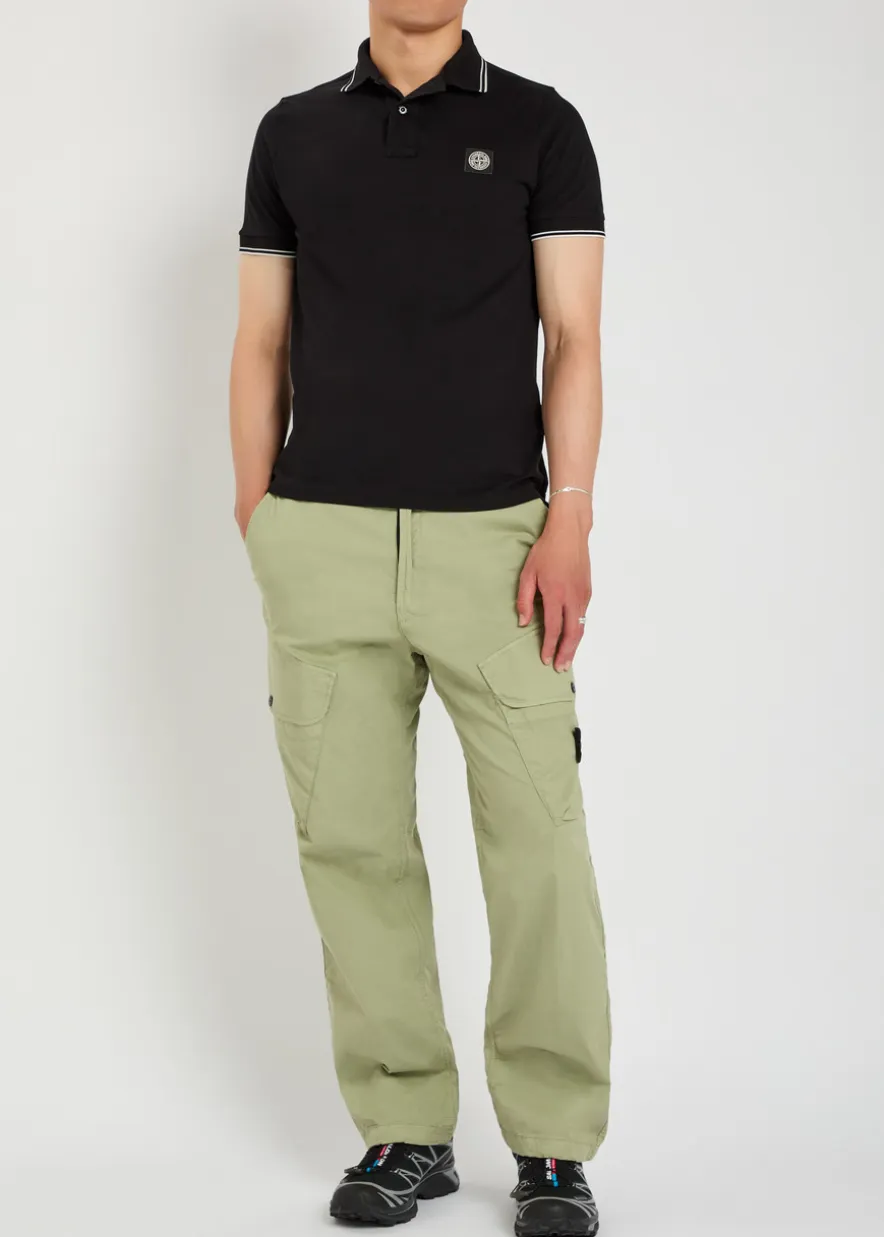 Logo-appliquéd piqué cotton polo shirt