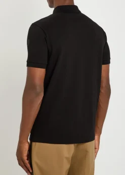 Logo-appliquéd piqué cotton polo shirt