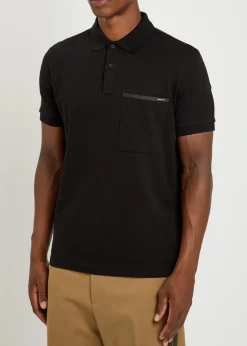 Logo-appliquéd piqué cotton polo shirt