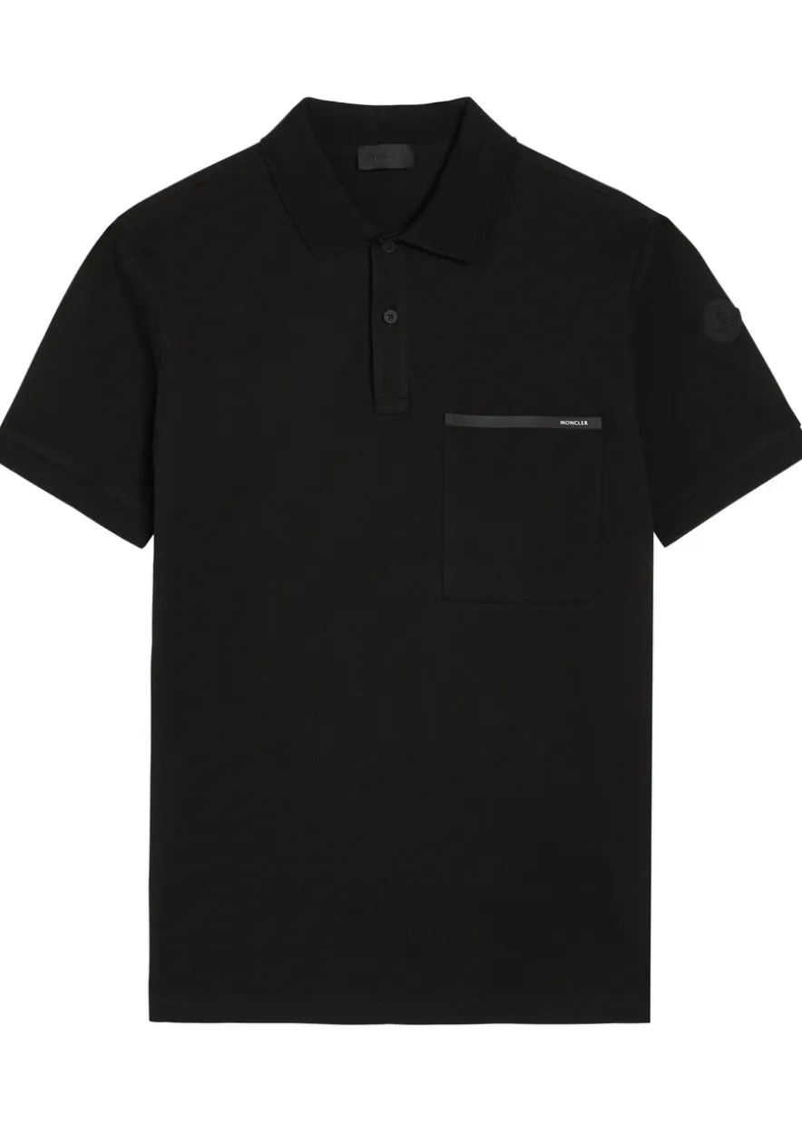 Logo-appliquéd piqué cotton polo shirt