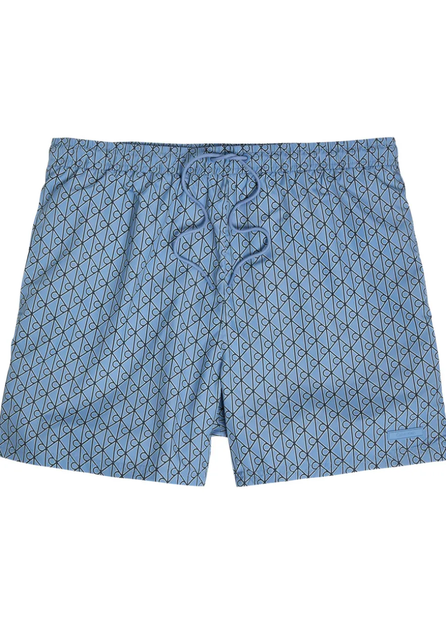Logo-appliquéd printed shell swim shorts