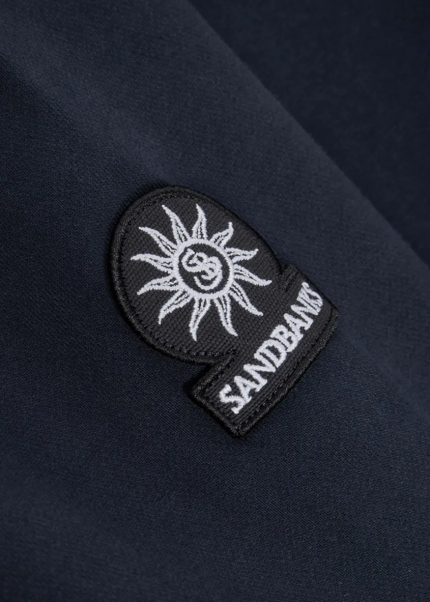 Logo-appliquéd quarter-zip cotton sweatshirt