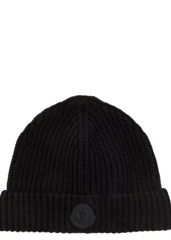 Logo-appliquéd ribbed cotton-knit beanie
