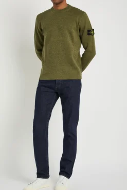 Logo-appliquéd slim-leg jeans
